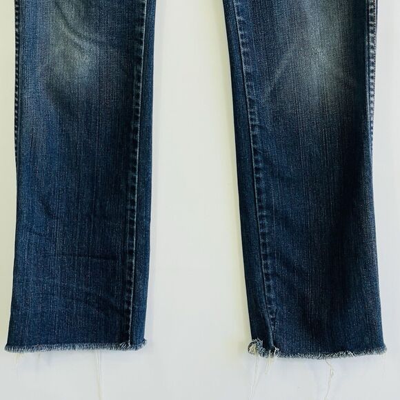 Seven For All Mankind 7FAMK Kate Rainbow Point Straight Leg Jeans Womens 30 - Picture 4 of 11